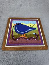 Vintage Tile Trivet Early Birdie by Taylor & Ng 1984 9.5