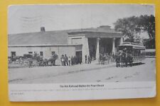 RARE 1909 NEW BEDFORD TROLLEY TRAM HORSE-DRAWN Massachusetts MA Post Card  picture