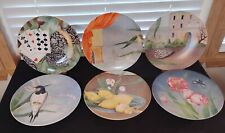 Set Of Six Faiencerie De Gien Hand Painted Once Upon A Time 8-3/4