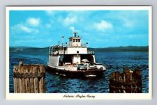 Astoria Megler Ferry, Ship, Transportation, Antique, Vintage Souvenir Postcard picture