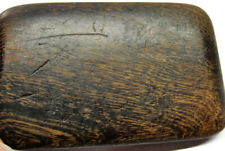 Handcrafted Dark Wooden Rectangular Shape Polished Vintage Wide Belt Buckle picture