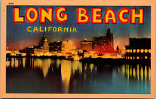 Long Beach, California Beach Front, Water Front View, City, 225-A32 picture