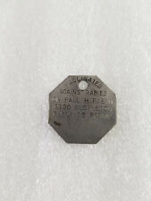 VINTAGE DOG TAG VACCINATED AGAINST RABIES DR PAUL H. RABIN PHILADELPHIA, PA picture