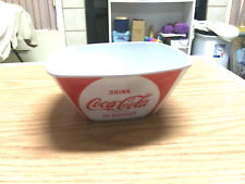 Gibson Red COCA COLA Drink in Bottles Plastic Melamine SQUARE BOWL picture
