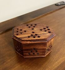 Vintage Octagon Wooden Trinket Box picture