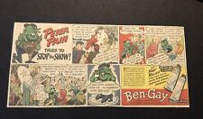 1950’s Peter Pain Tries To Stop The Show School Play Ben Gay Comic Newspaper Ad picture