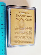VINTAGE ORIGINAL PLAYING CARDS SHAKESPEARE WADDINGTONS POKER PLAYING CARDS NEW picture
