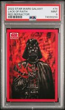 2022 Topps Chrome Star Wars Galaxy  Lack of Faith  Red Refractor /5  PSA 9 picture