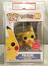 PSA 8.5 2021 Funko Pop Pokémon Diamond Pikachu #553 Game Stop Exclusive picture
