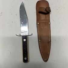 Vintage Colonial Prov USA Hunting Knife Fixed Blade & Bottle/Can Opener & sheath picture