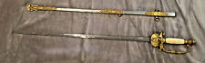 ANTIQUE SWORD & SCABBARD ORDER OF ODD FELLOWS FRATERNAL CEREMONIAL COLLECTIBLE picture