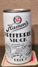 1973 HAMM'S PREFERRED STOCK CRIMPED STEEL PULL TAB BEER CAN HAMMS  ST PAUL MN picture