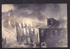 REAL PHOTO STEUBENVILLE OHIO SHARPES FOUNDRY FIRE 1910 DISASTER POSTCARD COPY picture