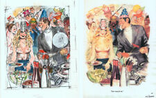 Doug Sneyd Signed Original Color Xerox Gag Sketch Art Playboy New Years Jan 2000 picture