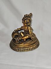 Brass Baby Krishan Idol Makhan Chor Statue Decorative  Figurine Sculpture picture
