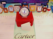 *** Cartier Pasha Jumbo Desk Alarm Clock with Box and booklets Mint A+  *** picture