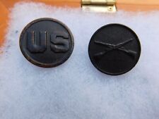 WW1 ARMY US AND INFANTRY COLLAR BRASS INSIGNIA picture