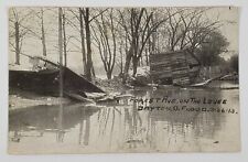 Ohio Dayton Flood 1913 Forest Ave On The Levee, to Chambersburg Pa Postcard Q15 picture