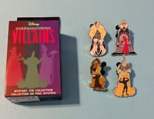 Disney Parks Overshadowing Villains Mystery Box 4 Pin Set Cruella Hades Scar+ picture