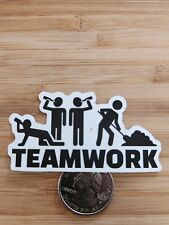 Team Work Sticker WARNING STICKER Laptop Sticker Decal Funny Sticker picture