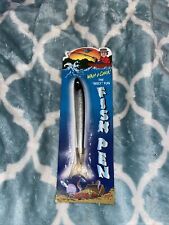 Vintage Fisherman Gift Novelty Fish Pen Lure Minnow Reely Fun Ballpoint Catch  picture