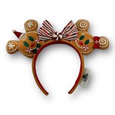 Disney Parks Christmas Holiday Gingerbread Ears Headband picture