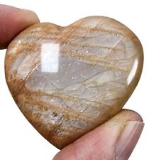 Moonstone Crystal Polished Heart 