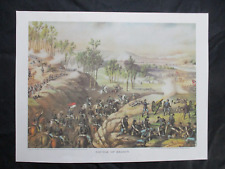 Kurz & Allison Civil War Print - Battle of Resaca, Georgia - I COMBINE SHIPPING picture