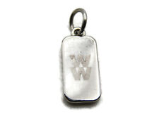 WW Weight Watchers Logo 25 Necklace Charm Silver Tone picture