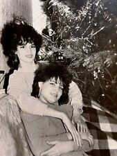 1990s Sexy Ladys Beautiful Girls Tender Hugs New Year Holiday B&W Vintage Photo picture