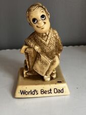 Worlds Best Dad Silliscript 1976 R&W Berries Vintage Fathers Day Gift picture