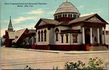 Postcard First Congregational and Episcopal Churches in Santa Ana, California picture