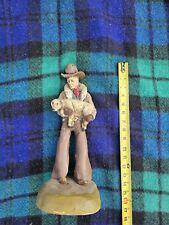 Vintage Western Cowboy Hand Painted Statue 15
