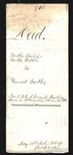 1864 antique DEED springville pa Joshua Martha BISHOP GUTHRIE Conrad BARTLES picture
