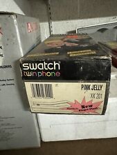 Swatch Twin Phone - Pink Jelly Color - 1980s -  Excelent Condition picture