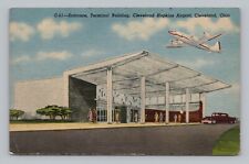 Postcard Entrance Terminal Building Cleveland Hopkins Airport Ohio picture
