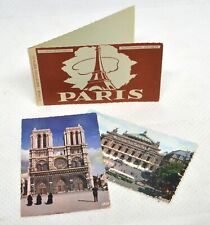 VTG PARIS Postcard Booklet with 2 unused Post Cards 3.5