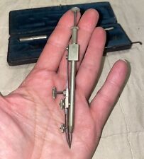 Rare Antique EO RICHTER & CO Drop Bow Drafting Mini Pocket Set With Case Germany picture