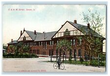 c1910's C. & N. W. Depot Station Bicycle Boone Iowa IA Unposted Antique Postcard picture
