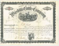 Washita Cattle Co. - Stock Certificate - Cattle, Horses & Meat Packing picture