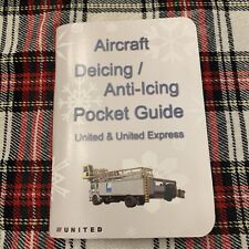 United Airlines 2009 Aircraft Deicing Pocket Guide  RARE picture