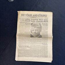 1943 WWII Stars and Stripes Newspaper 1st Anniversary Operation Torch Eisenhower picture