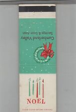 Matchbook Cover Cumberland Valley Savings & Loan Christmas picture