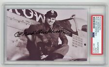 CLARENCE BUD ANDERSON Signed Photo PSA -World War 2 Triple Ace Fighter Pilot picture