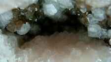Fabulous Rare Keokuk Geode  Brown, and Clear Calcite with Pink Calcite   #D31 picture