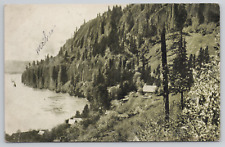 Palisades Columbia River Oregon Moses Coulee Landscape 1912 Postcard - Posted picture