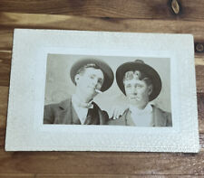 Cdv 1900s Photo Handsome Young Men Bowler Hats Smoking Cigarettes snapshot picture