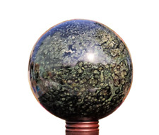 100MM Large Green Kambaba Jasper Crystal Sphere Hand Carved Crystal Sphere picture