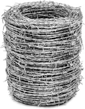 Real Barbed Wire 328Ft (100M) 16 Gauge 4 Point  picture