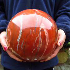 Customized Red Jasper Sphere Large Ball Chakra Healing Stone Crystal Decor picture